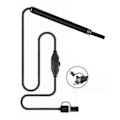 Miniatyrbild 1 av 8: Digital Otoscope Camera Ultra Clear View 6 LED-lampor IP67 Vattentätt Ear Scope Endoskop för Android OTG Svart 5,5 mm