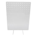 Miniatyrbilde 6 av 8: Akryl Pegboard Displaystativ Transparent Smykkeorganisering Håndverksshow Pegboard Stativ for Øredobber