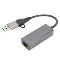Pikkukuva 7 / 8: Type-C RJ45 -sovitin 10 100 1000 Mbps Itseohjautuva USB 3.0 2.0 Tukee USB C - Ethernet -sovitinta kannettavalle tietokoneelle tablet-laitteelle