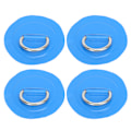 Miniatyrbillede 2 af 8: 4 stk. PVC Patch Elastisk Reb Sæt D-Ring Patch Bungee Cord Sæt Rustfrit Stål D-Ring PadBlå