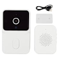 Miniatyrbillede 1 af 8: WIFI Videodørklokke HD 1080P IR Nattesyn Fjernbetjening Visuel Intercom Dørklokke til Hjem Hvid
