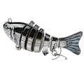 Pikkukuva 3 / 8: Kalastusväli Kestävä muovi-imitaatio Fake Multi Jointed Swimbbait Hitaasti uppoava Glidebait5#