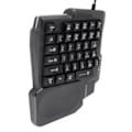 Miniatyrbillede 7 af 8: Enhånds Spiltangentbord 35 Taster Vandafvisende Bredt Håndledsstøtte Sort Enhånds Tastatur til Computer Mobilspil