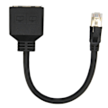 Pikkukuva 8 / 8: RJ45 Ethernet-sovitin kaapeliadapter 1-2 porttia Erinomainen liitäntäsiirto Splitter-sovitin kotitoimistoille