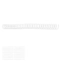 Miniatyrbillede 7 af 8: 20 stk Plastspiralbindningsspiraler 19mm 3/4in ID 30 Hull Spiraler til A4 A5 Notesbog Transparent
