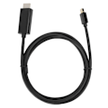 Pikkukuva 1 / 8: Uros-uros adapterikaapeli Mini DP HDMI Video Tietokone TV-tarvikkeet B0203 Musta