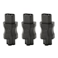 Miniatyrbilde 8 av 8: 3 stk IEC320 C8 til IEC320 C5 strømtilkobling IEC320 hann C8 til hunn C5 strømuttak Adapter for PDU-chassis UPS-uttak