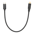Miniatyrbilde 7 av 8: USB 3.1-kabel C til C hann til hunn med låsemutterCa 11,8 tommer lang USB C til USB C-kabel for telefon Laptop laderUSB C hann til USB C hunn