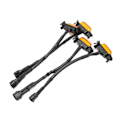Miniatyrbillede 4 af 8: 4 stk LED Forlygtegitterlys Ravfarvet Linse IP67 Vandafvisende Udskiftning til Tacoma TRD Pro 2016‑2020