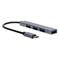 Pikkukuva 2 / 8: Laajennusasema TYPEC Mini Plug and Play USB2.0 USB 3.0 Hub 1 Liitäntä 4 Laajennusasema (Harmaa)