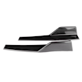 Pikkukuva 5 / 8: Par Universal sivuspoileri Rocker Splitter Side Winglet Wing Diffuser Auton korisarja Kiiltävä musta 17,7x3,3 tuumaa