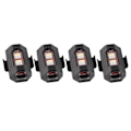 Miniatyrbillede 4 af 8: 4 stk. Antikollisionslys 7 farver Tilstande LED blinkende Advarsels sikkerhedslys til droner Motorcykler ATV'er Cykler