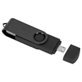 Miniatyrbilde 6 av 8: OTG Flashminne Micro USB USB2.0 Bærbar U Disk Pendrives Tilbehør CW10040 Svart128GB