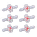 Miniatyrbillede 7 af 8: 10 stk. backventil 1-vejs PP plastslange Vandstop membran hul til luftindtagning 5 mm transparent