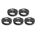 Miniatyrbillede 1 af 8: 5 stk Plastplader Adapter 45RPM Pladespiller Adapter Grammofon Tilbehør Sort 1L50
