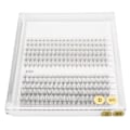 Miniatyrbild 3 av 8: 240 st Faux Lash Extensions Set 12 rader Varierade längder Platta rötter Avsmalnande ändar Blandade individuella lösögonfransar