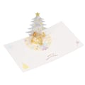 Pikkukuva 2 / 8: 3D Joulukortti Läpinäkyvä PET Uudelleenkäytettävä Foliointi Oikea Koko 3D Kristallikortti Kirjekuorella Joululahjaksi