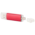 Miniatyrbild 2 av 8: 2 i 1 USB-minne OTG U Disk Memory Stick Penna Datalagring med hög kapacitet Red64GB