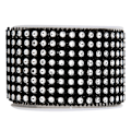 Miniatyrbild 6 av 8: 3ST Rhinestone Mesh Roll Shiny Diamond Wrap Ribbon Trim DIY Handgjord dekoration Svart