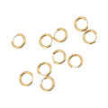 Miniatyrbillede 7 af 7: 10 stk Hoop Øreringe Golden Simple Wire Diameter 2,5 mm Indvendig Diameter 10 mm Øreringe Tilbehør