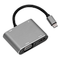 Miniatyrbillede 2 af 8: Dockingstation 4 i 1 Multi Port High-Definition Multimedia Interface Adapter Konverter til dataoverførsel