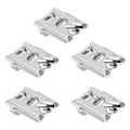 Miniatyrbillede 4 af 7: 5 stk Fletning Trykfod Rustfrit Stål Justerbar Styreskinne Komfortabel Holdbar Symaskine Trykfod