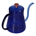 Miniatyrbilde 8 av 8: Kaffekoker Glaskanne 600 ML Kaffekoker Langt Tute Vannkoker for Hjem Kjøkken Blå