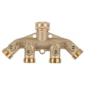 Miniatyrbillede 7 af 8: G3/4 Messing 4-vejs Havevandingsfordeler Kugleventil Slangetilpasning Vandhane Ventilforbindelse