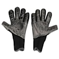 Miniatyrbillede 8 af 8: 2 stk Fodboldmålmandshandsker Sorte Anti-Slip Latex Åndbare Ekstra Fingerbeskyttelse Målmandshandsker til Fodboldkonkurrence Nummer 7.