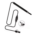 Miniatyrbild 3 av 8: Digital Otoscope Camera Ultra Clear View 6 LED-lampor IP67 Vattentätt Ear Scope Endoskop för Android OTG Svart 5,5 mm