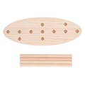 Miniatyrbillede 1 af 8: Sløjfe Maker Træ Eg Materiale DIY Fremstilling Letvægts Bærbar Justerbar Design Krans Sløjfe Maker