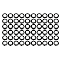 Miniatyrbillede 1 af 8: 60 stk Fiskespø Bygge Silikon Elastisk Vindingskontrol Ring Trim Ring Adapter 8,5 MM