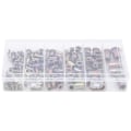 Miniatyrbilde 5 av 7: 150 stk Sinklegering Nitmutter Innsatsmutter Sett M3 M4 M5 M6 M8 M10 Jernvaretilbehør