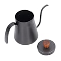 Miniatyrbillede 8 af 8: 400 ml kaffekande i rustfrit stål med tynd tud Hæld over kaffekande med låg