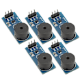 Miniatyrbillede 4 af 8: 5 stk passiv digital summermodul 5V lavniveau triggerlydsignal Alarmudgang Elektroniktilbehør