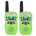 Miniatyrbillede 1 af 8: 2 stk/sæt Børnelegetøj 22-kanals walkie talkies Radio UHF langdistance håndholdt transceiver Grøn