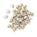 Pikkukuva 1 / 8: 50 kpl 7 mm DIY Hopeakäpäläinen Pyöreä A-Luokan Kristalli Strass Hanttöille ja Koristeluun (Valkoinen)
