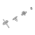 Miniatyrbilde 7 av 8: RC Crawler Gear Set Rustfritt Stål Enkel Installasjon Lett Presis RC Transmisjonsgir for Traxxas TRX4M 1/18 Crawler 16.6:1