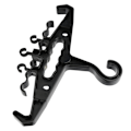Miniatyrbild 6 av 8: Heavy Duty Multipurpose Gear Hanger Avtagbar Industriell Plast Hanger Utomhus Jakt