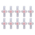 Miniatyrbillede 1 af 8: 10 stk. backventil 1-vejs PP plastslange Vandstop membran hul til luftindtagning 5 mm transparent