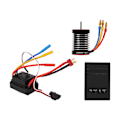 Miniatyrbilde 1 av 8: F540 3300kv Børsteløs Motor 60A Vanntett ESC Programmeringskort Combo Kit for 1/10 Fjernstyrt Bil