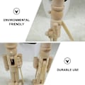 Miniatyrbillede 4 af 8: 6 stk 12 cm jule nøddeknækker pyntesæt træ nøddeknækker karakter soldat legetøj trædukke figur maling legetøj