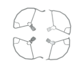 Miniatyrbild 1 av 8: Drone PropellerGuard Crash Resistant Lättvikts Drone Propeller Protector Skyddsöverdrag för DJI Mini 3 Pro