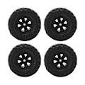 Pikkukuva 4 / 8: 4 kpl 1/24 RC-pyöriä RC-auton pyörän navan sarja kumipyöriä ja renkaita Axial SCX24 -kauko-ohjattaville autoille