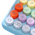 Miniatyrbilde 7 av 7: Fargerik minikalkulator Mekanisk tastaturkalkulator Elektronisk skrivebordskalkulator for Hjemskolekontor Himmelblå