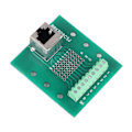 Miniatyrbild 4 av 8: RJ45 Ethernet-kontakt Breakout Board 8P8C Nätverksport Skruv terminalkort med fäste för datorer Router Switchar