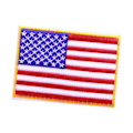 Miniatyrbillede 3 af 8: Broderede mærker Amerikansk flag Strygemærker til jakker Skjorter Hatte Bukser Dekoration