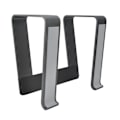 Miniatyrbillede 8 af 8: Bærbar computerstand i aluminiumslegering Bærbar computerstand Riser Desktop Metalbase Køleholder Space Grey