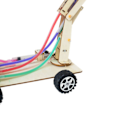 Pikkukuva 8 / 8: Hydraulinen kaivinkone malli Pedagoginen puulelutieteen kokeilu lelu DIY STEM lelu lapsille Opiskelijat