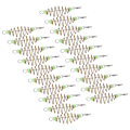 Miniatyrbilde 8 av 8: Olivenformet fjærfiskeutstyr Agnsbur av kobberlegering Spiral Inline Feeder Lokker